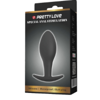 BLACK SILICONE BUTT PLUG (BALOON)